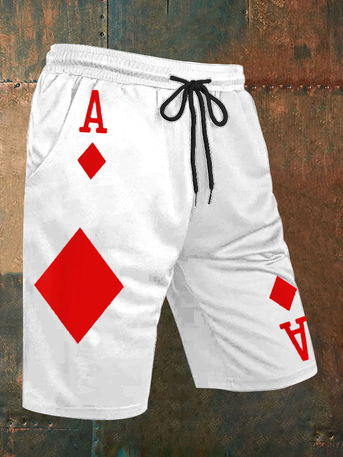 Herren Poker Square A Shorts