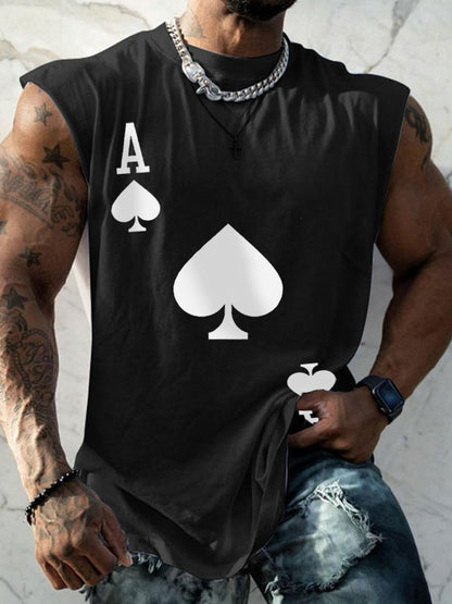 Herren Poker Ace of Pik Weste