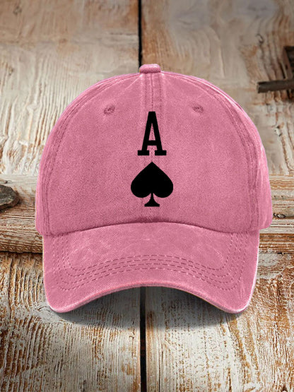 Poker Ace of Spades Unisex Vintage Hut