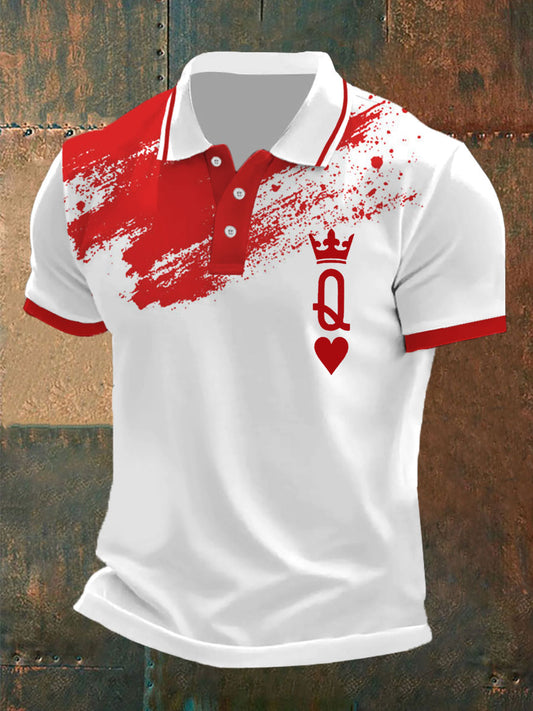 Herren Poker Königin der Herzen Tops