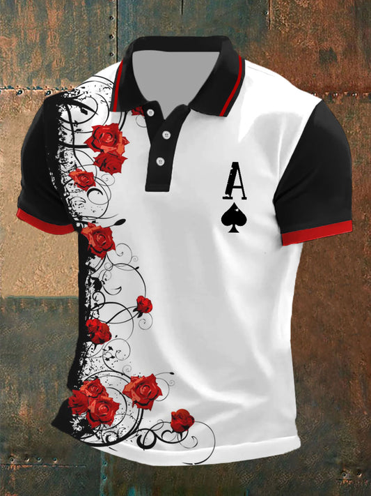 Herren-Poker-Ass der Pik-Tops