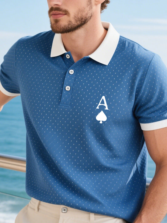 Herren-Poker-T-Shirt im Business-Stil