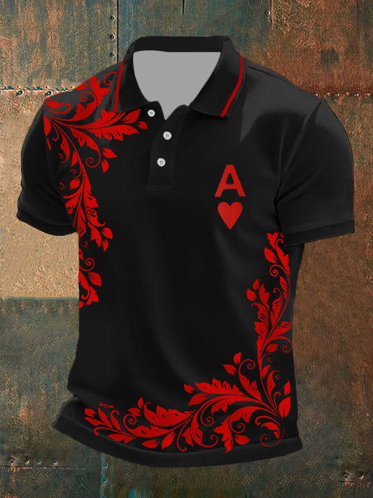 Herren Poker Herzen A Tops