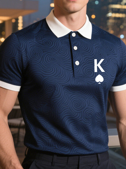 Herren-Poker-T-Shirt im Business-Stil