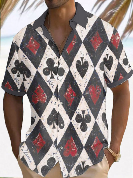 Herren Poker Resort Shirt