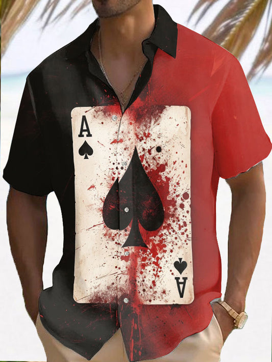Herren Poker Resort Shirt