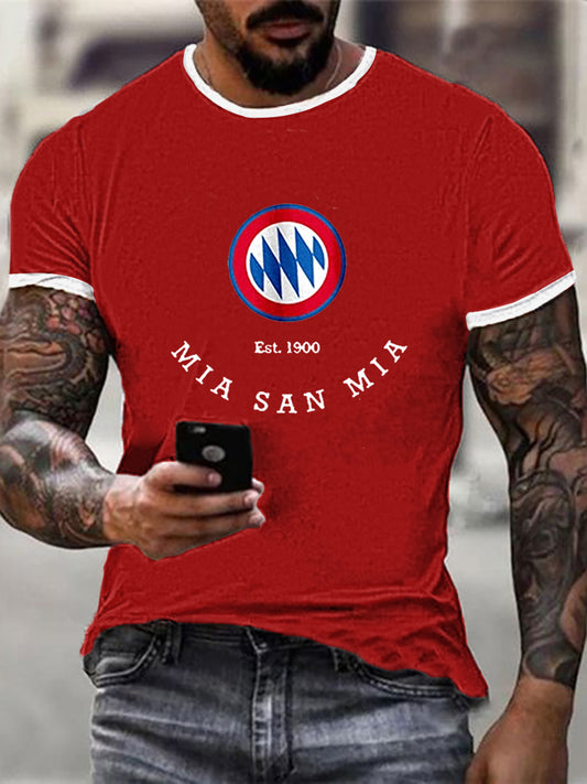 Herren Bayern München T-Shirt mit kurzen Ärmeln