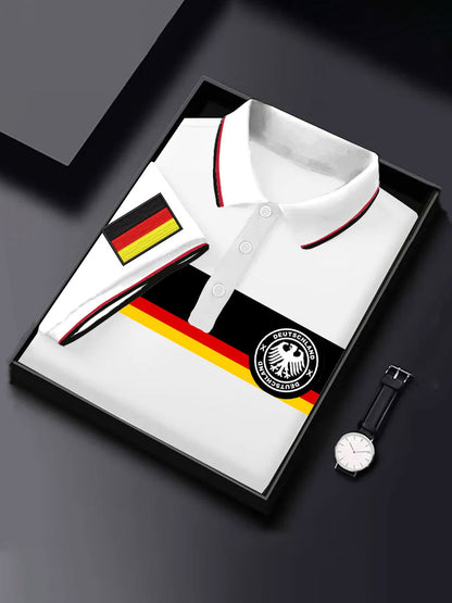 Herren-Tops mit deutschem Druck, lässig