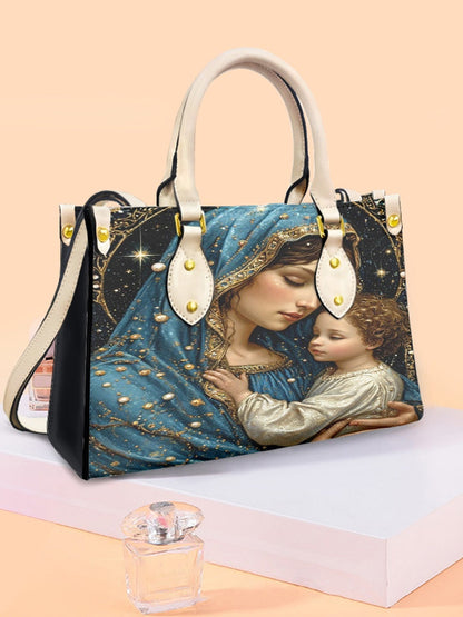 Damen Faith Virgin Mary Ledertasche Umhängetasche