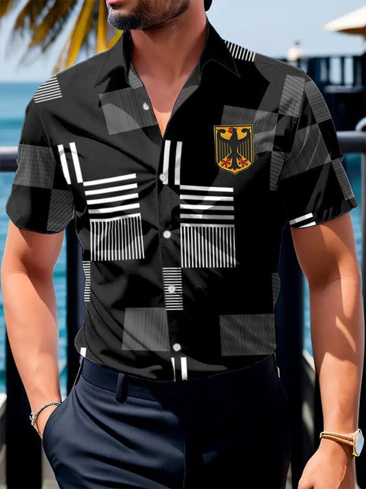 Männer Deutschland Business Style Kurzarm Hemd