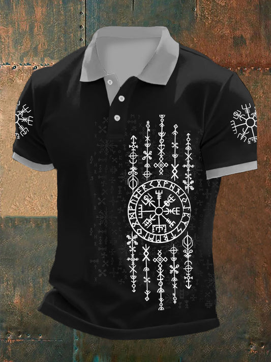 Herren Wolf Maske Odin Rune Tops
