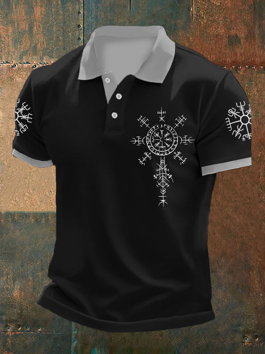 Herren Wolf Maske Odin Rune Tops