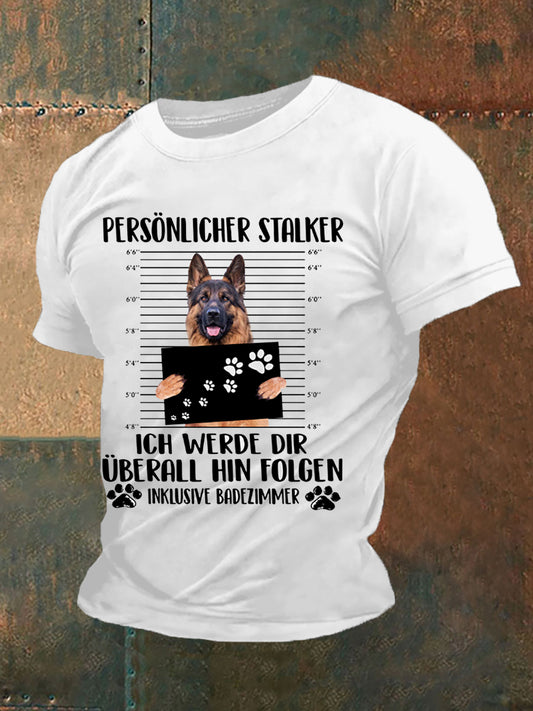 Kurzarm-T-Shirt für Männer Deutscher Schäferhund