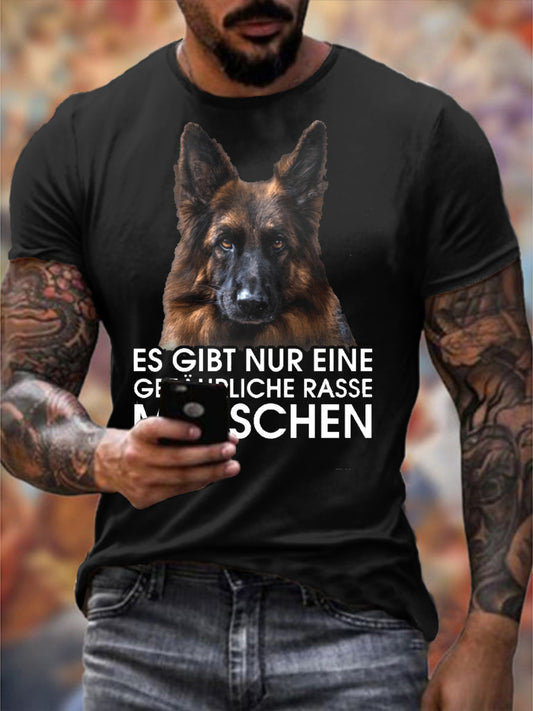 Kurzarm-T-Shirt für Männer Deutscher Schäferhund