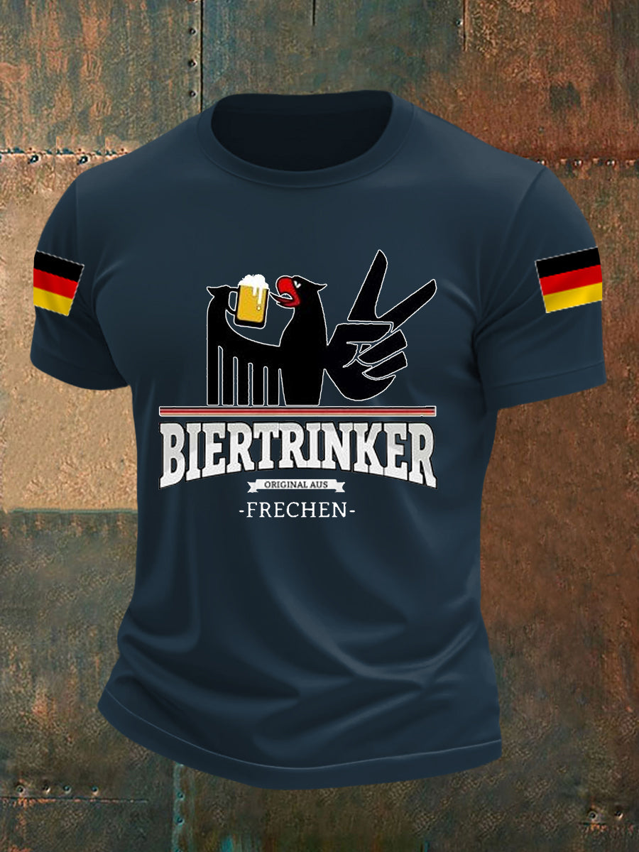 Lustige Bier liebhaber für Männer lässiges T-Shirt