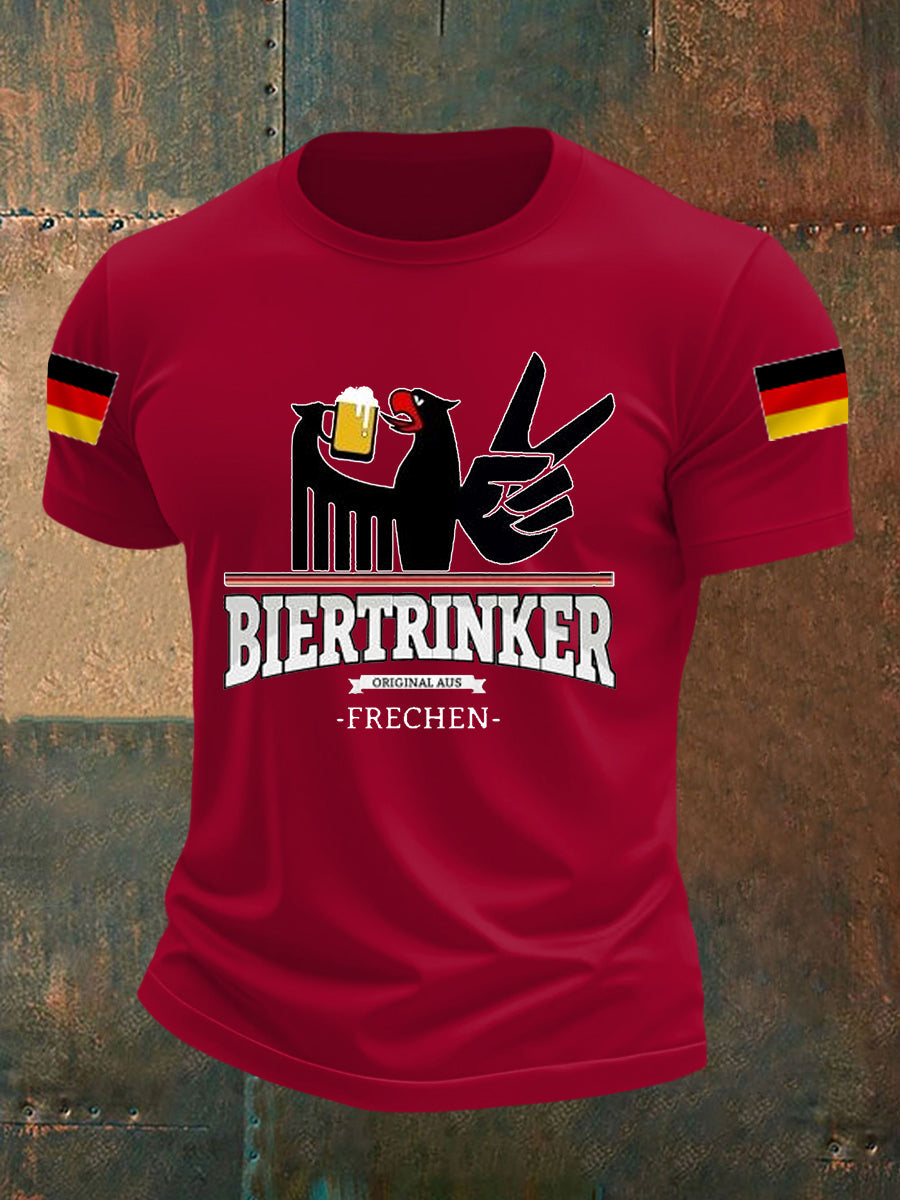 Lustige Bier liebhaber für Männer lässiges T-Shirt