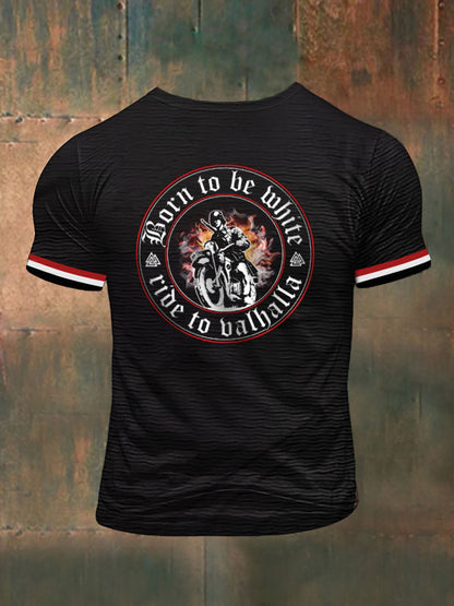Herren Viking bedrucktes Kurzarm-T-Shirt