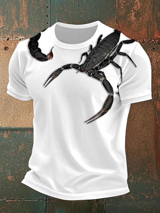 Lässige T-Shirts mit Skorpion-Print für Männer