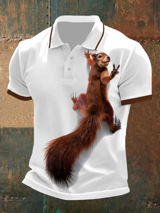 Freizeit oberteile mit Eichhörnchen druck für Männer