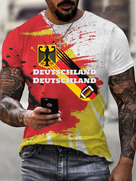Männer Deutschland Fußball Kurzarm T-Shirt