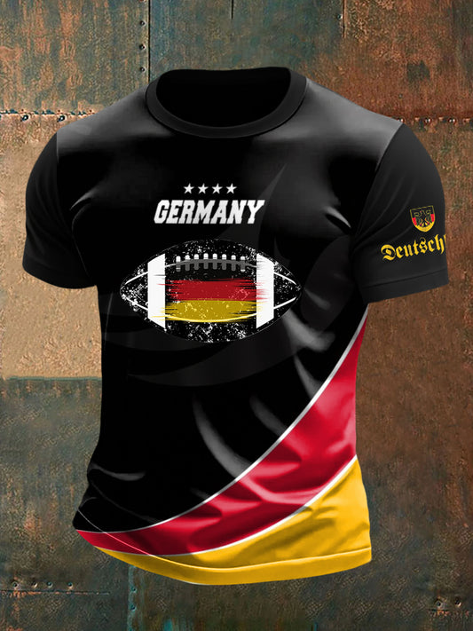 Männer Deutschland Fußball Kurzarm T-Shirt