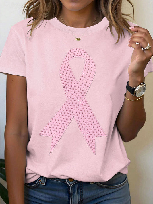 Frauen Brustkrebs Bewusstsein Rosa Band T-Shirt