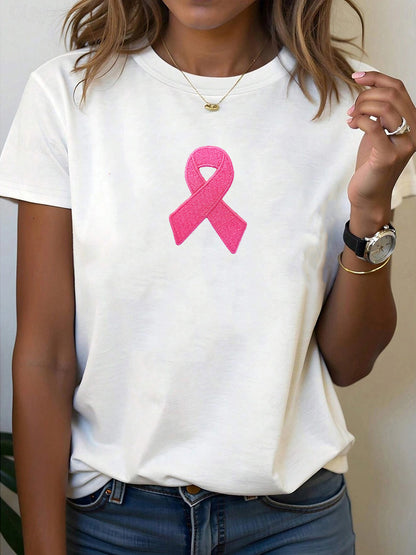 Frauen Brustkrebs Bewusstsein Rosa Band T-Shirt
