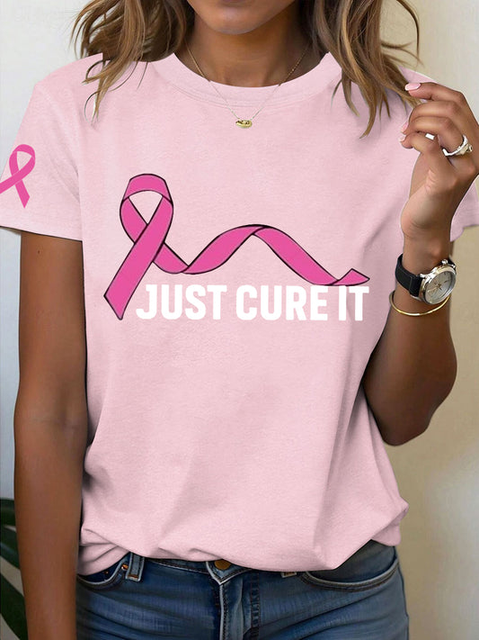 Frauen Brustkrebs Bewusstsein gerade Heilung es T-Shirt