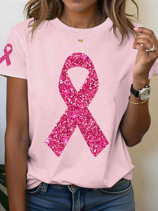Frauen Brustkrebs Bewusstsein Rosa Band T-Shirt