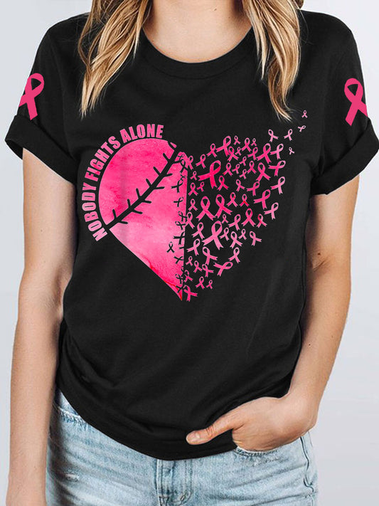 Frauen Brustkrebs Bewusstsein Band T-Shirt