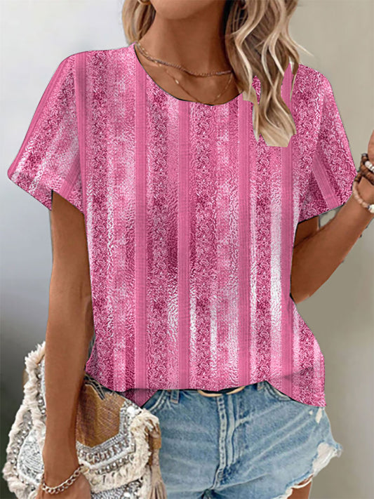 Frauen Brustkrebs Bewusstsein Waffel Print T-Shirt
