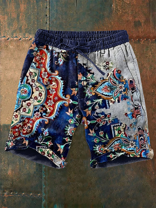 Herren-Kunst-Shorts mit westlichem Muster