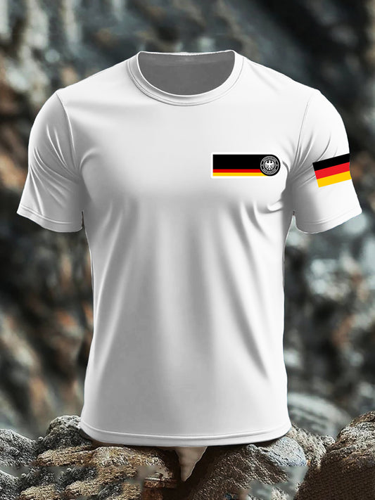Bedrucktes T-Shirt mit deutscher Flagge für Frauen