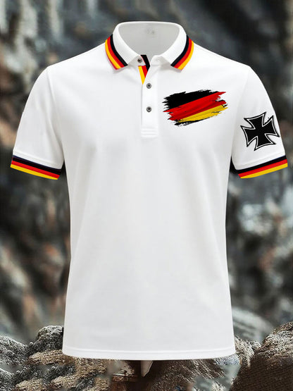 Deutschland bedrucktes Herren hemd