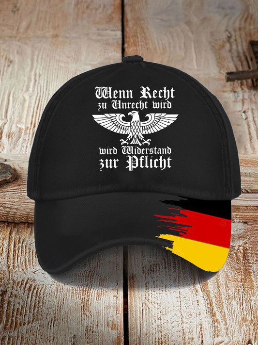 Unisex deutsche Rede wendungen Print Hut